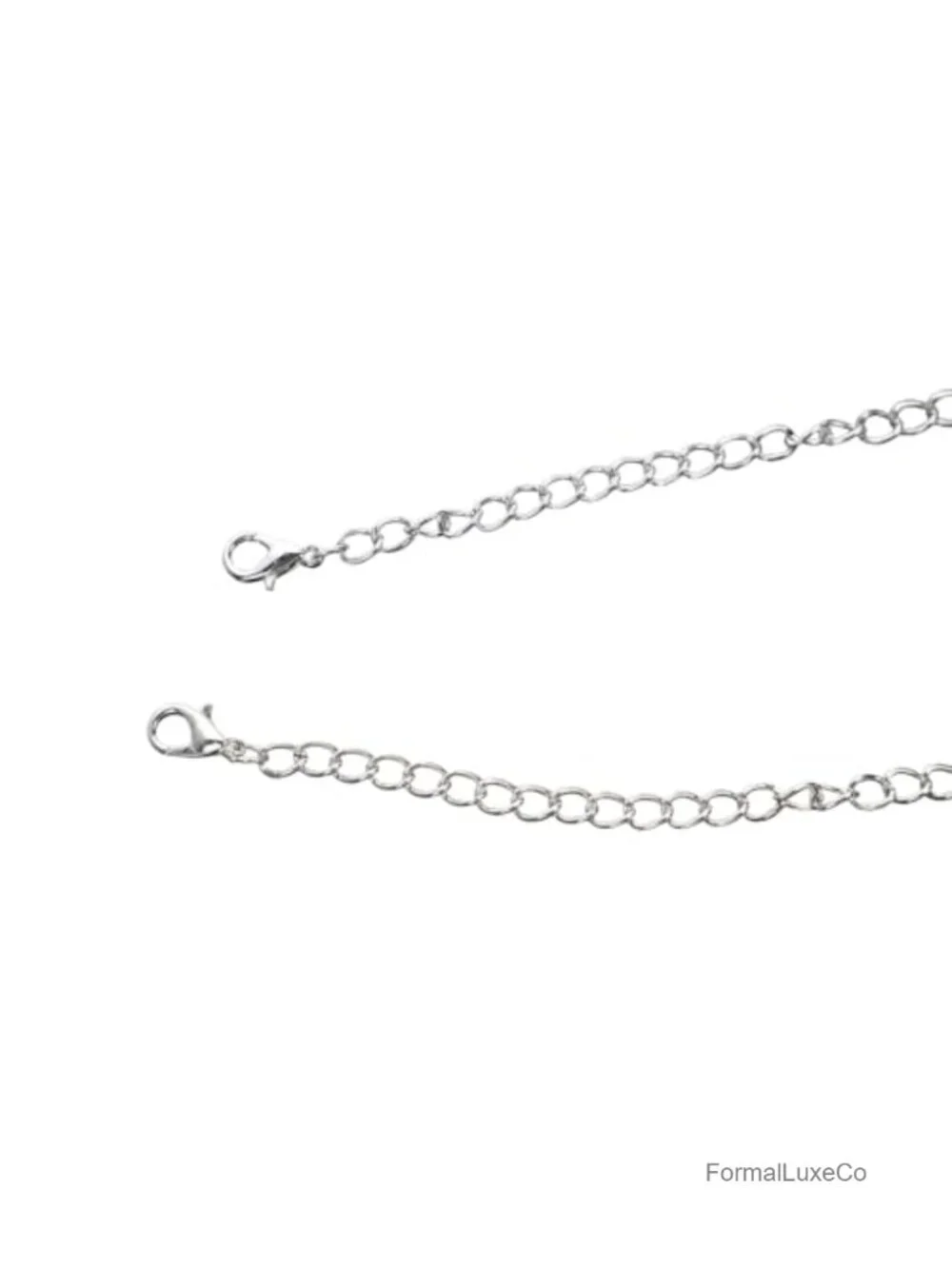 Sparkly Rhinestone Choker Necklace Adjustable Chain Crystal Collar Wedding